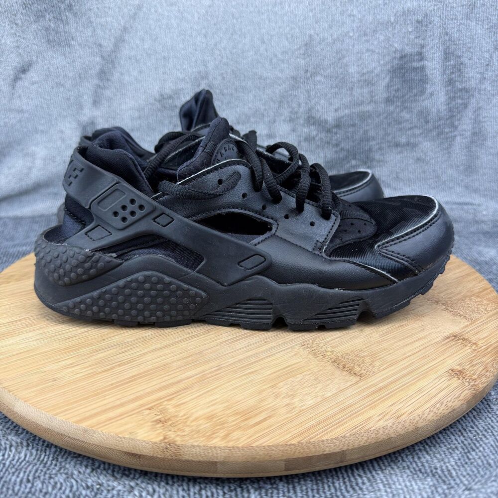 Nike Air Huarache Run Shoes Womens Size 8 Black Running Sneakers 634835-012